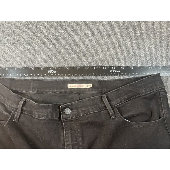 Levi's Jeans Womens 20W 720 High Rise Super Skinny Black Wash Denim - Picture 8 of 11